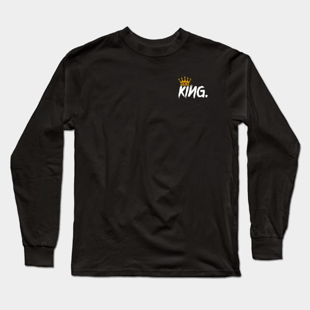 KING (White) Long Sleeve T-Shirt by Reese